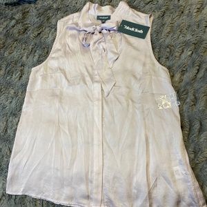 NWT ModCloth lavender necktie blouse, Size M